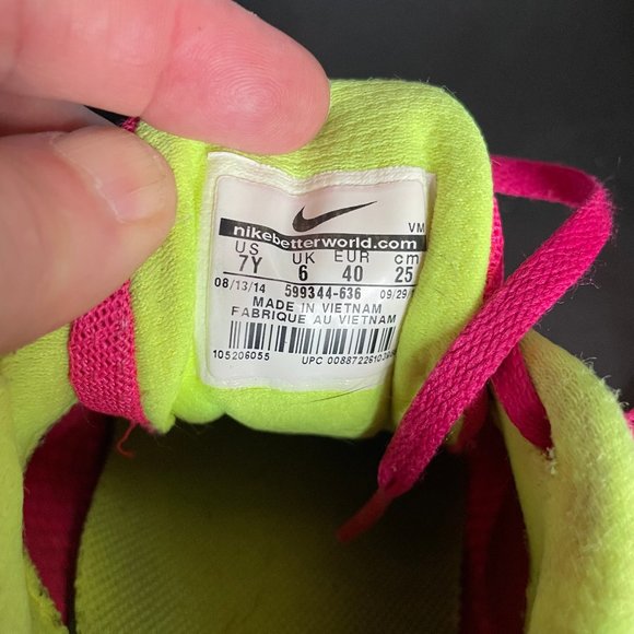Nike Flex Experience Bright Pink Teen Shoes 7Y 40 Euro - Picture 6 of 11